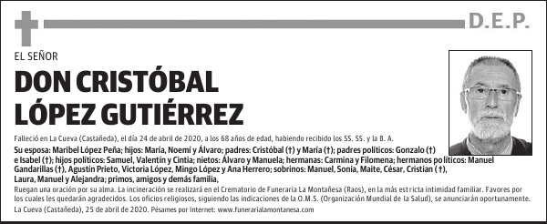DON CRISTÓBAL LÓPEZ GUTIÉRREZ