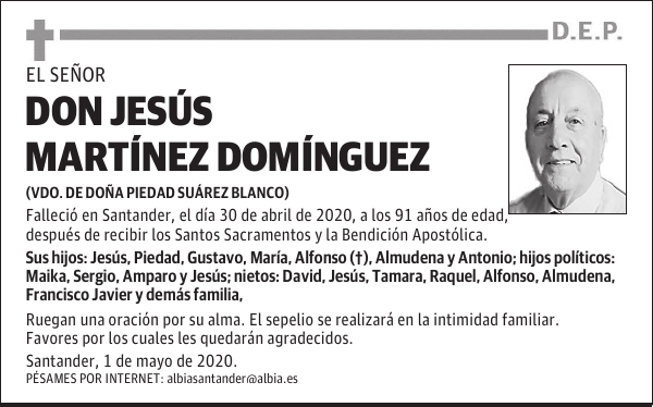DON JESÚS MARTÍNEZ DOMÍNGUEZ