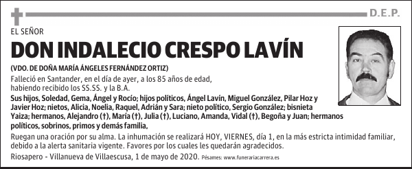 DON INDALECIO CRESPO LAVÍN