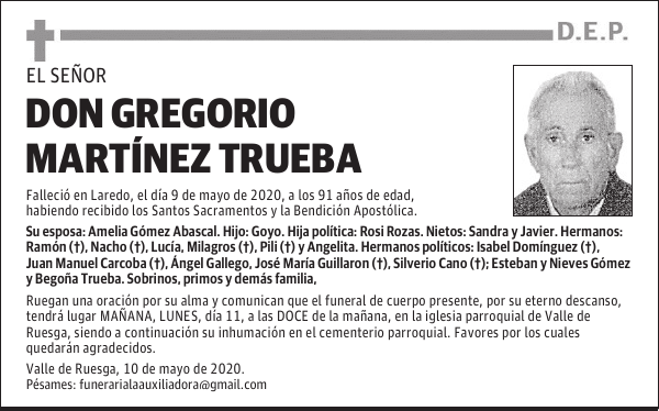 DON GREGORIO MARTÍNEZ TRUEBA