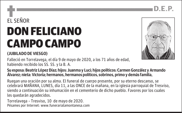DON FELICIANO CAMPO CAMPO