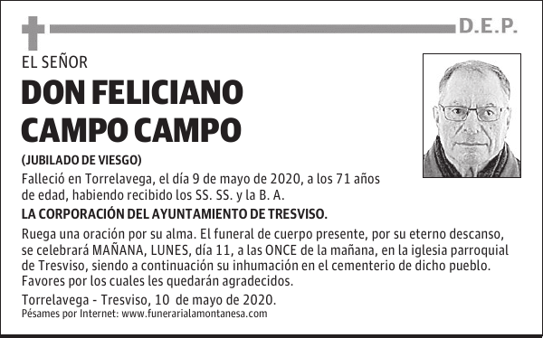 DON FELICIANO CAMPO CAMPO