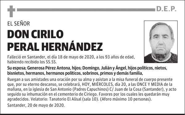 DON CIRILO PERAL HERNÁNDEZ