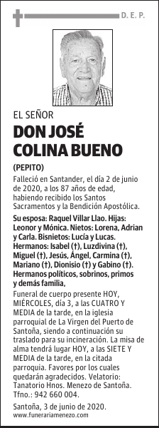 DON JOSÉ COLINA BUENO