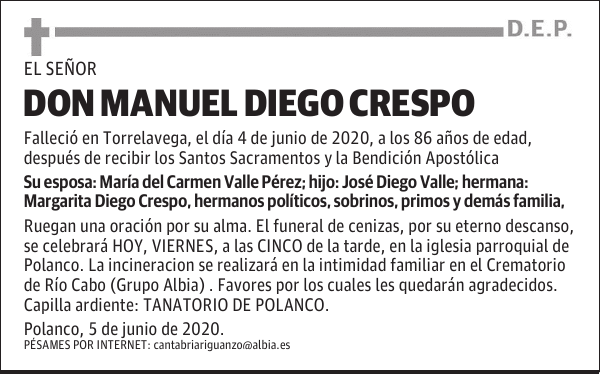 DON MANUEL DIEGO CRESPO