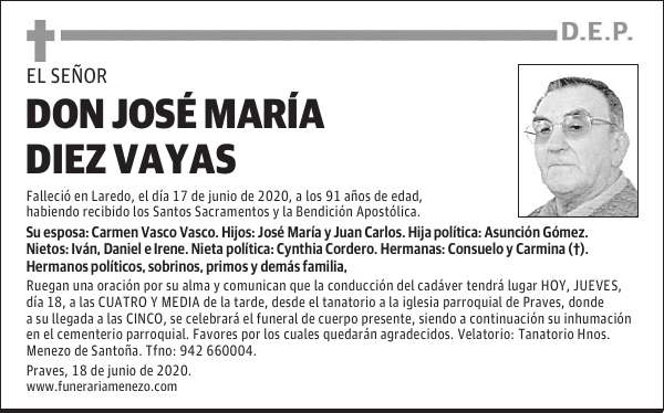 DON JOSÉ MARÍA DIEZ VAYAS