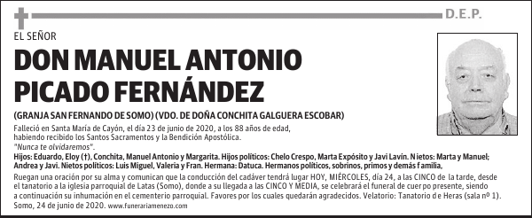 DON MANUEL ANTONIO PICADO FERNÁNDEZ