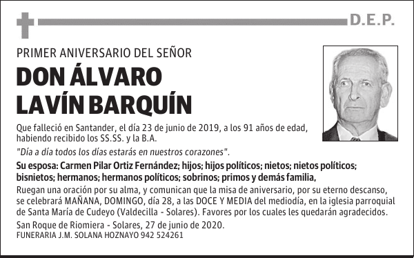 DON ÁLVARO LAVÍN BARQUÍN