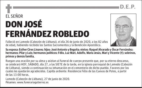 DON JOSÉ FERNÁNDEZ ROBLEDO