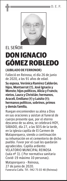 DON IGNACIO GÓMEZ ROBLEDO