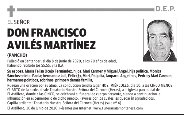 DON FRANCISCO AVILÉS MARTÍNEZ