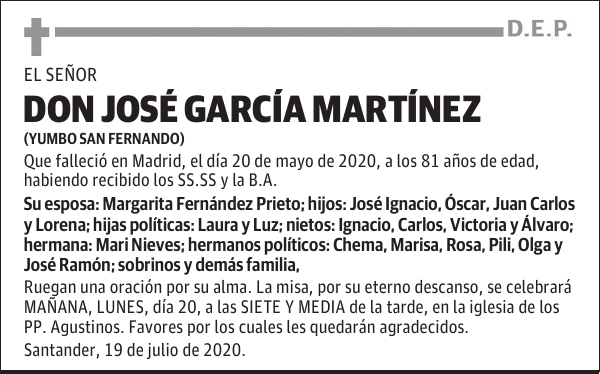 DON JOSÉ GARCÍA MARTÍNEZ