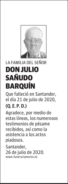 DON JULIO SAÑUDO BARQUÍN