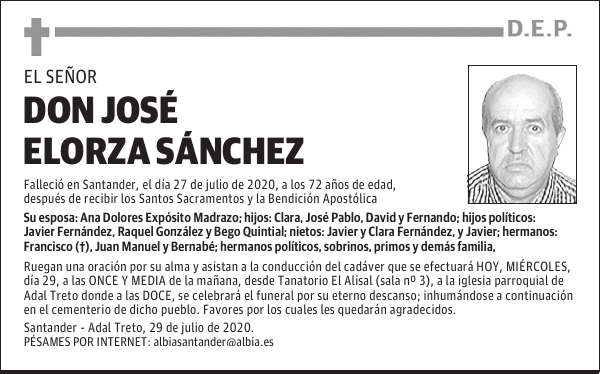 DON JOSÉ ELORZA SÁNCHEZ