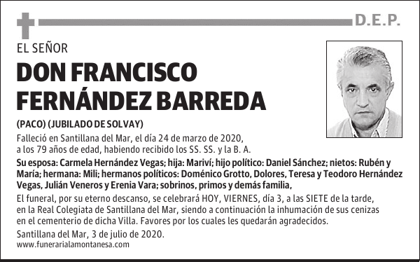 DON FRANCISCO FERNÁNDEZ BARREDA