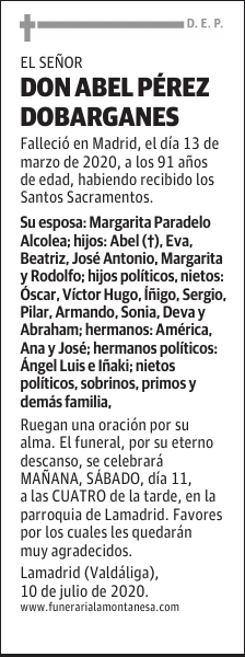 DON ABEL PÉREZ DOBARGANES