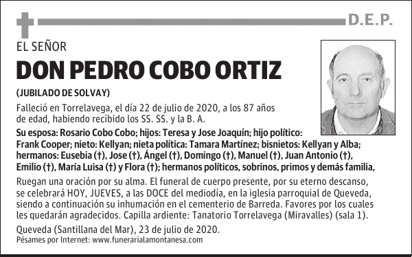 DON PEDRO COBO ORTIZ