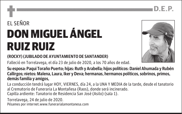 DON MIGUEL ÁNGEL RUIZ RUIZ