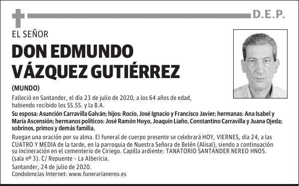 DON EDMUNDO VÁZQUEZ GUTIÉRREZ