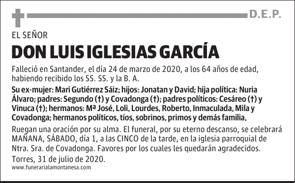 DON LUIS IGLESIAS GARCÍA