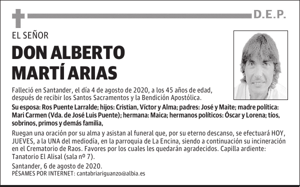 DON ALBERTO MARTÍ ARIAS