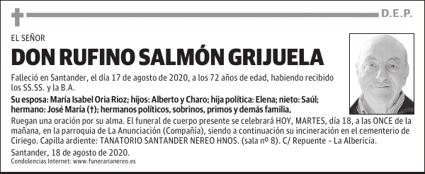 DON RUFINO SALMÓN GRIJUELA