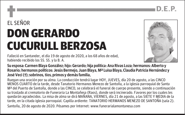 DON GERARDO CUCURULL BERZOSA