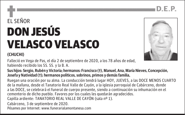 DON JESÚS VELASCO VELASCO