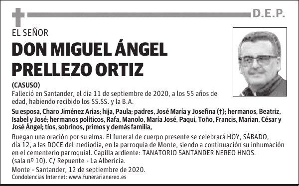 DON MIGUEL ÁNGEL PRELLEZO ORTIZ