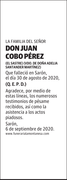 DON JUAN COBO PÉREZ