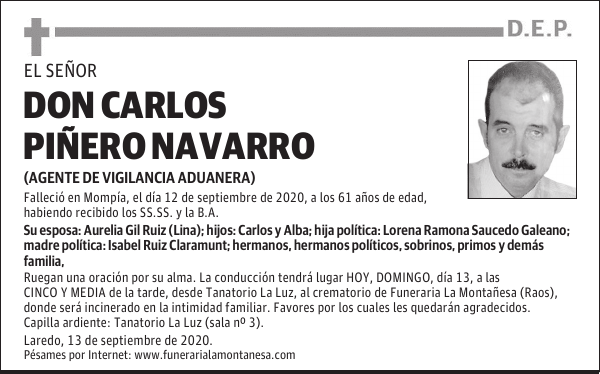 DON CARLOS PIÑERO NAVARRO