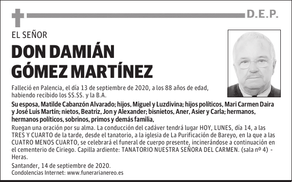 DON DAMIÁN GÓMEZ MARTÍNEZ