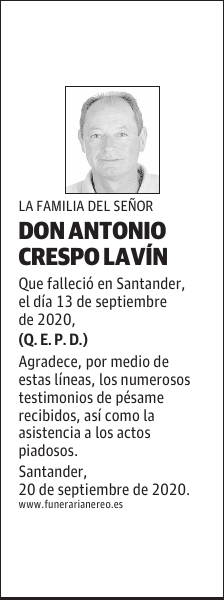 DON ANTONIO CRESPO LAVÍN