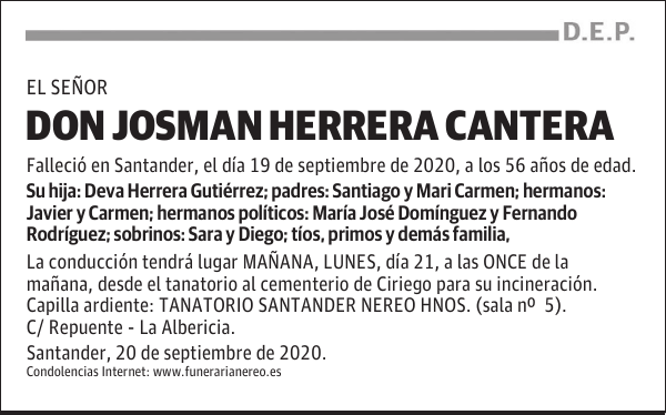 DON JOSMAN HERRERA CANTERA