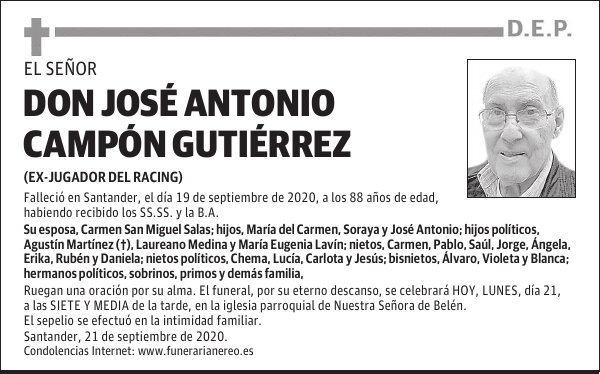 DON JOSÉ ANTONIO CAMPÓN GUTIÉRREZ