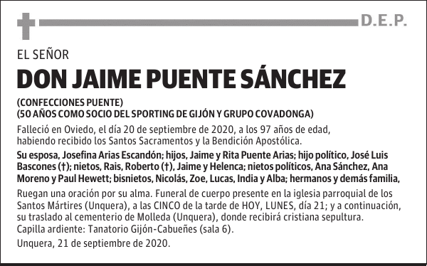 Don Jaime Puente Sánchez