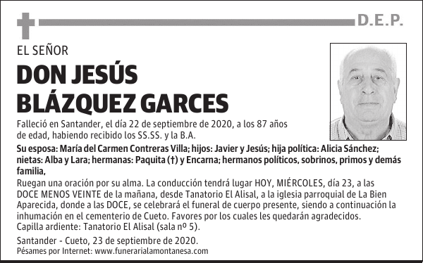DON JESÚS BLÁZQUEZ GARCES