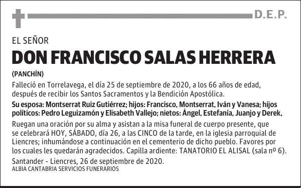 DON FRANCISCO SALAS HERRERA