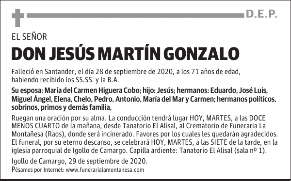 DON JESÚS MARTÍN GONZALO