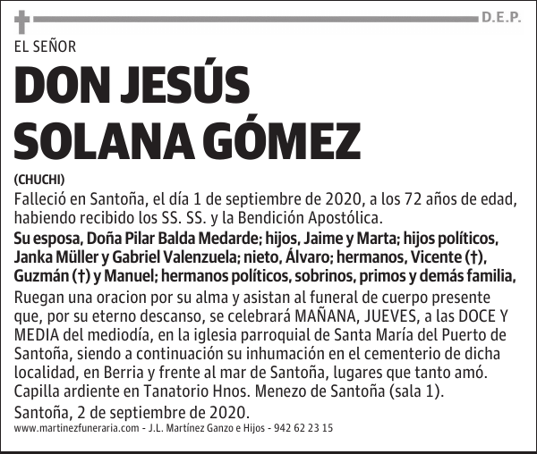 DON JESÚS SOLANA GÓMEZ