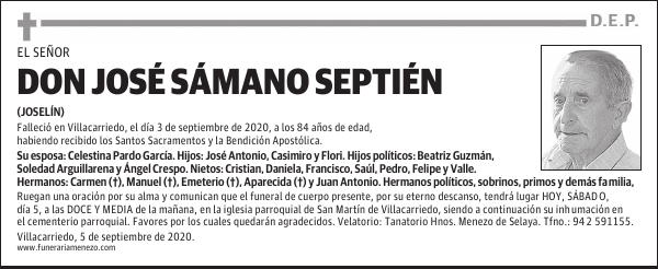 DON JOSÉ SÁMANO SEPTIÉN