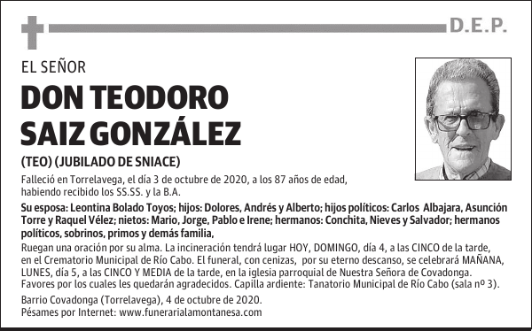 DON TEODORO SAIZ GONZÁLEZ