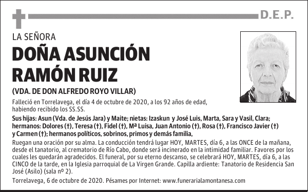 DOÑA ASUNCIÓN RAMÓN RUIZ