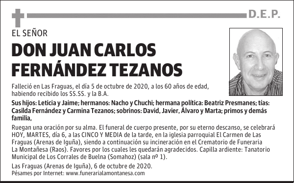 DON JUAN CARLOS FERNÁNDEZ TEZANOS