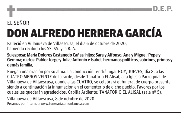 DON ALFREDO HERRERA GARCÍA