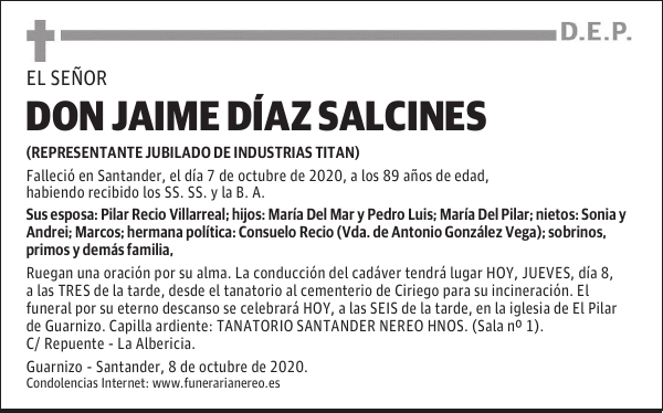 DON JAIME DÍAZ SALCINES