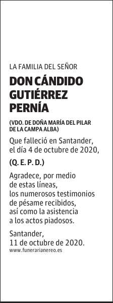 DON CÁNDIDO GUTIÉRREZ PERNÍA