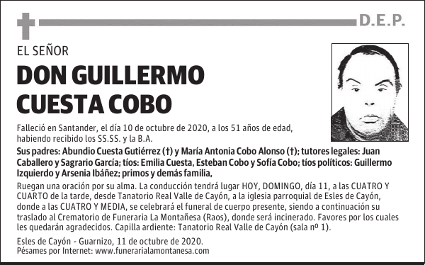 DON GUILLERMO CUESTA COBO