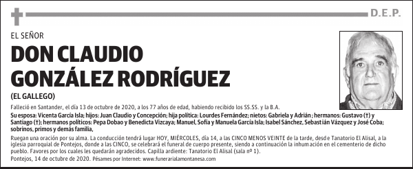 DON CLAUDIO GONZÁLEZ RODRÍGUEZ