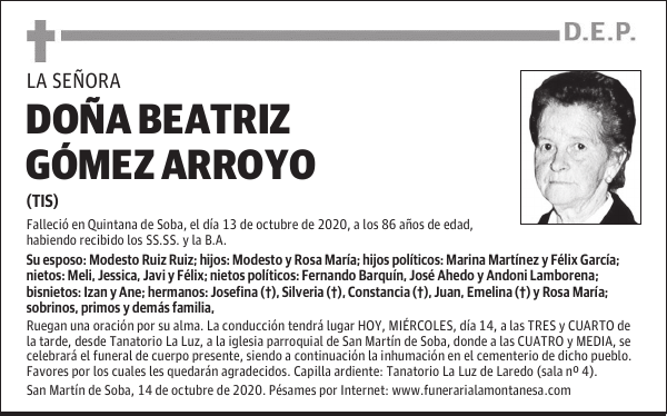 DOÑA BEATRIZ GÓMEZ ARROYO
